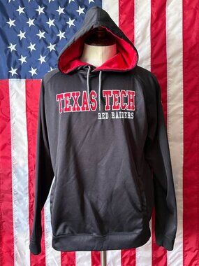 Men's Black Texas Tech Red Raiders Double Arch Pullover Hoodie